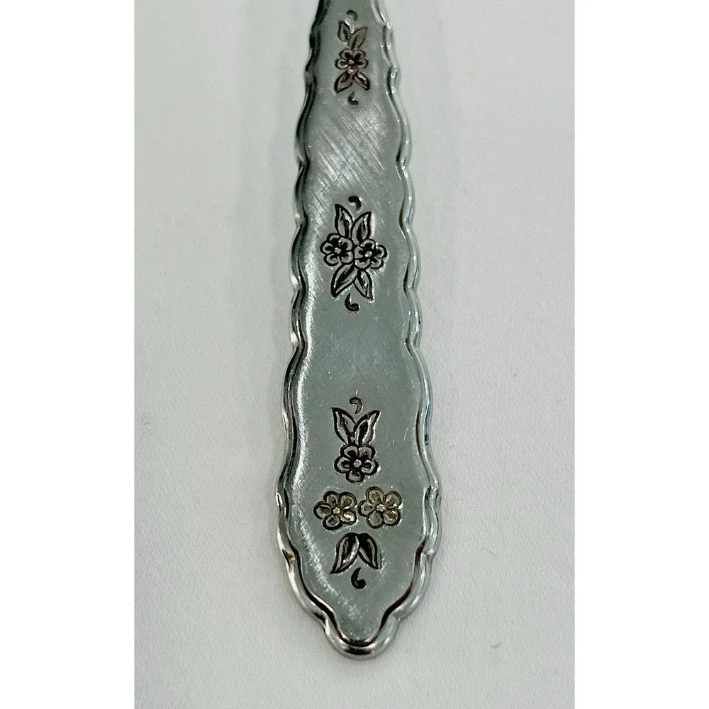Oneida Soup Spoon FLORAL BOUQUET Stainless Distinction‎ Silverware Flatware